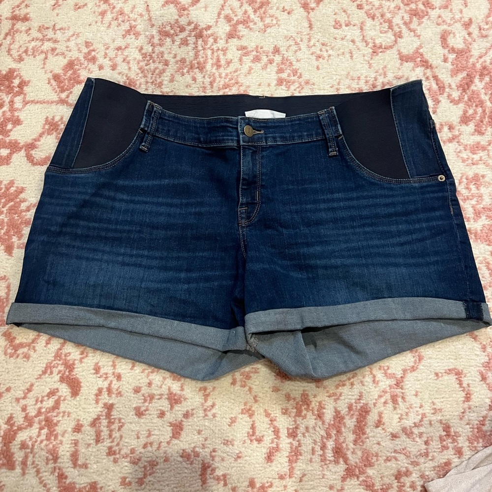 Isabel Maternity Jean Shorts